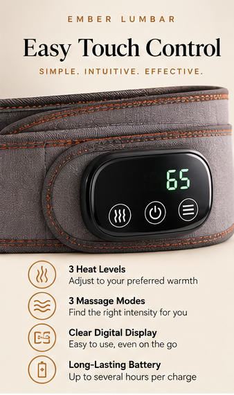 Ember Lumbar | Heated Massage & Recovery Belt
